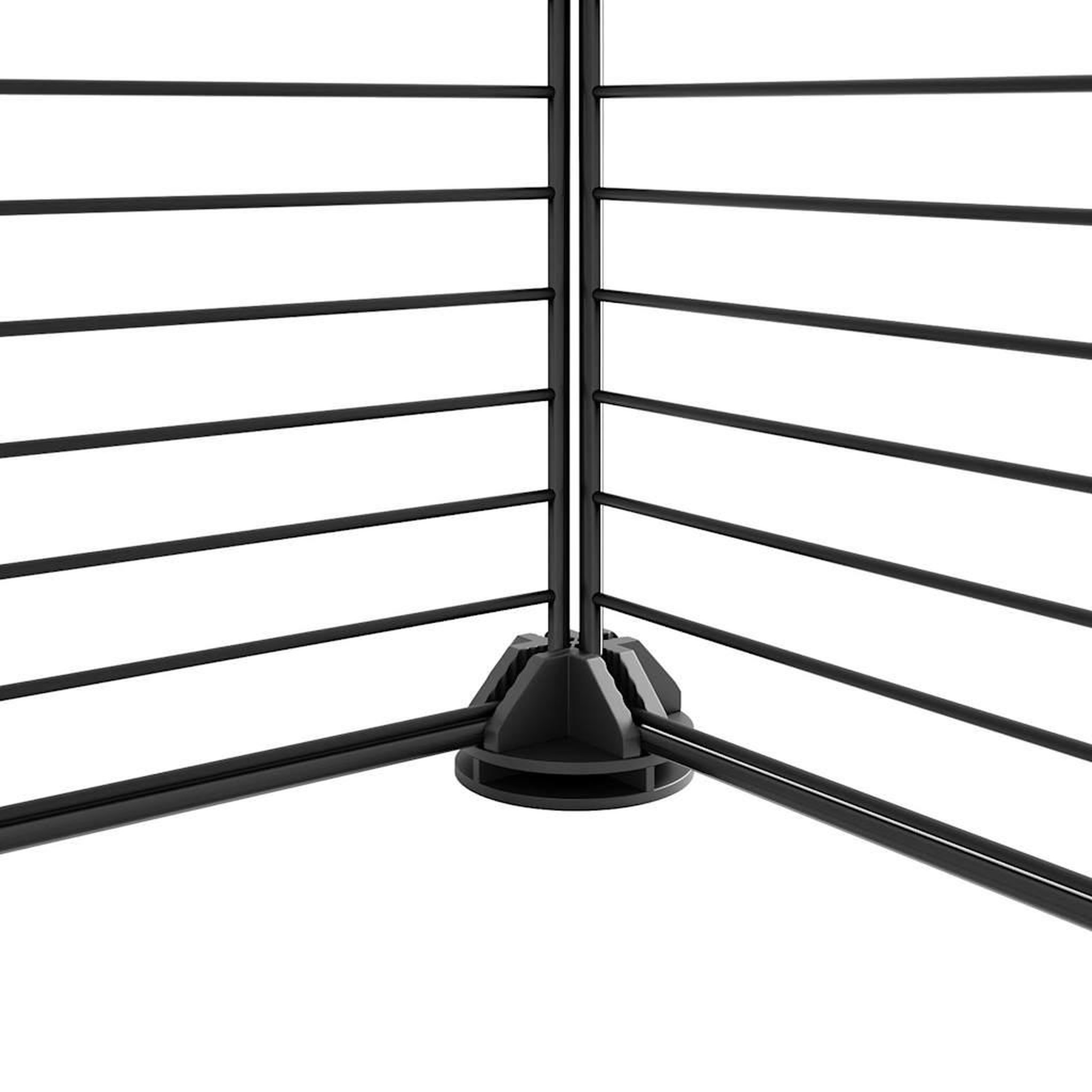 Voir la diapositive 3 : VIDAXL Cage animaux de compagnie a 12 panneaux et porte Noir 35x35 cm