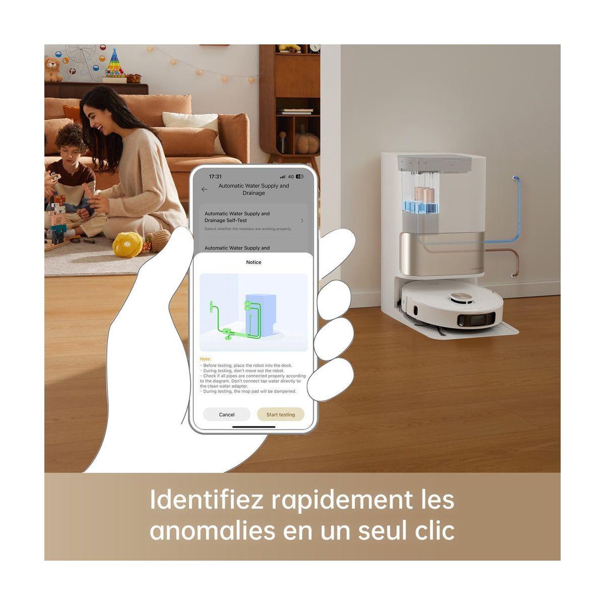 Voir la diapositive 5 : DREAME KIT raccordement a l eau