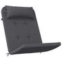 Voir la diapositive 3 : VIDAXL Coussins de chaise adirondack lot de 2 anthracite tissu oxford