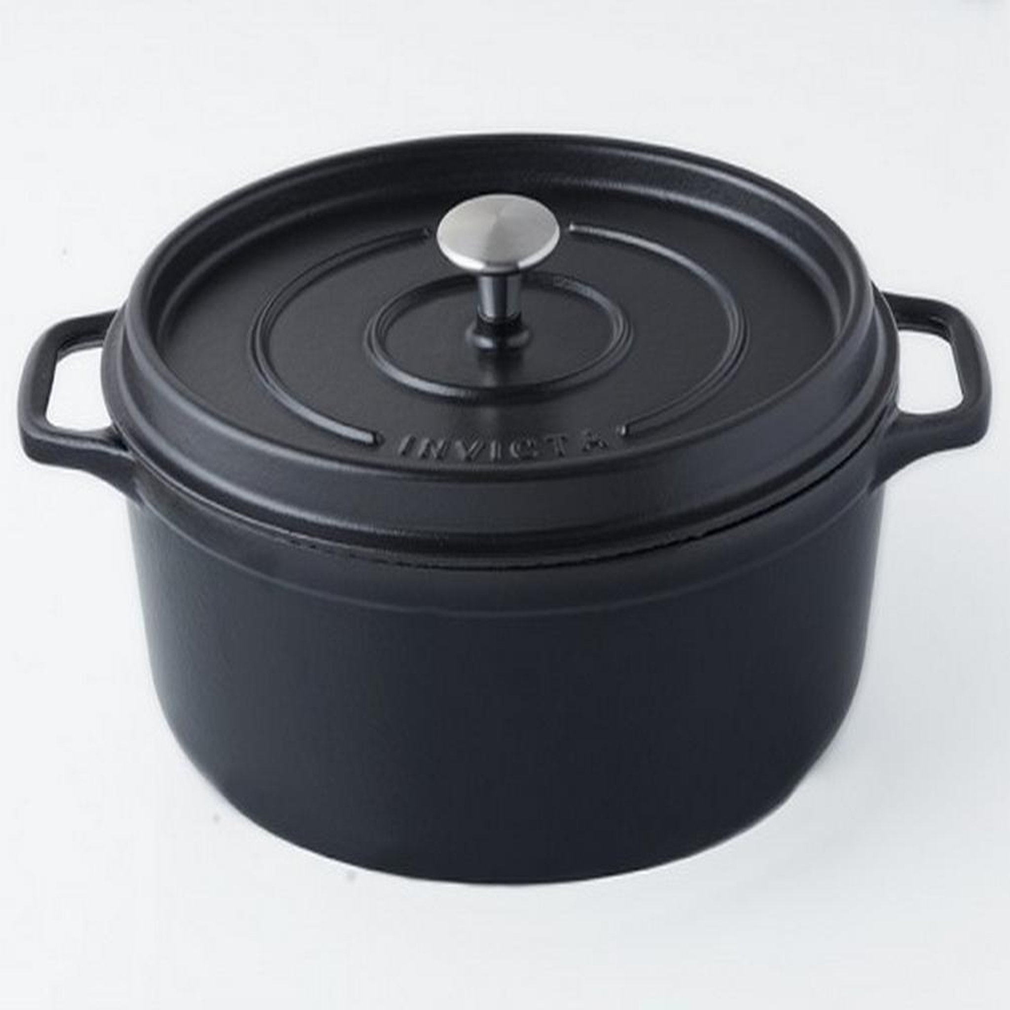 Invicta Daubière en fonte émaillée 31cm noir mat - PUV403311