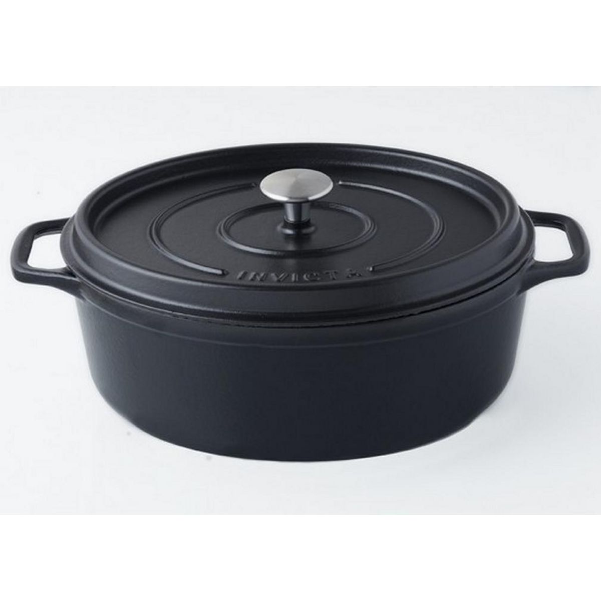 Invicta Daubière en fonte émaillée 31cm noir mat - puv403311