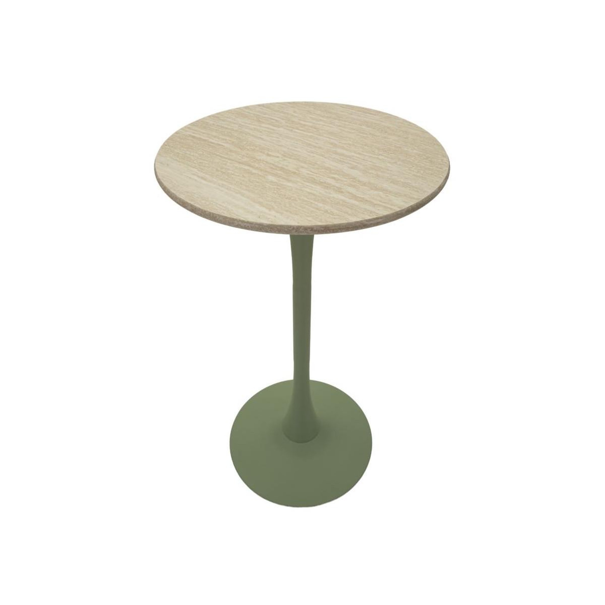 Voir la diapositive 2 : Paris Prix Table de Bar Ronde  Alaska  106cm Vert