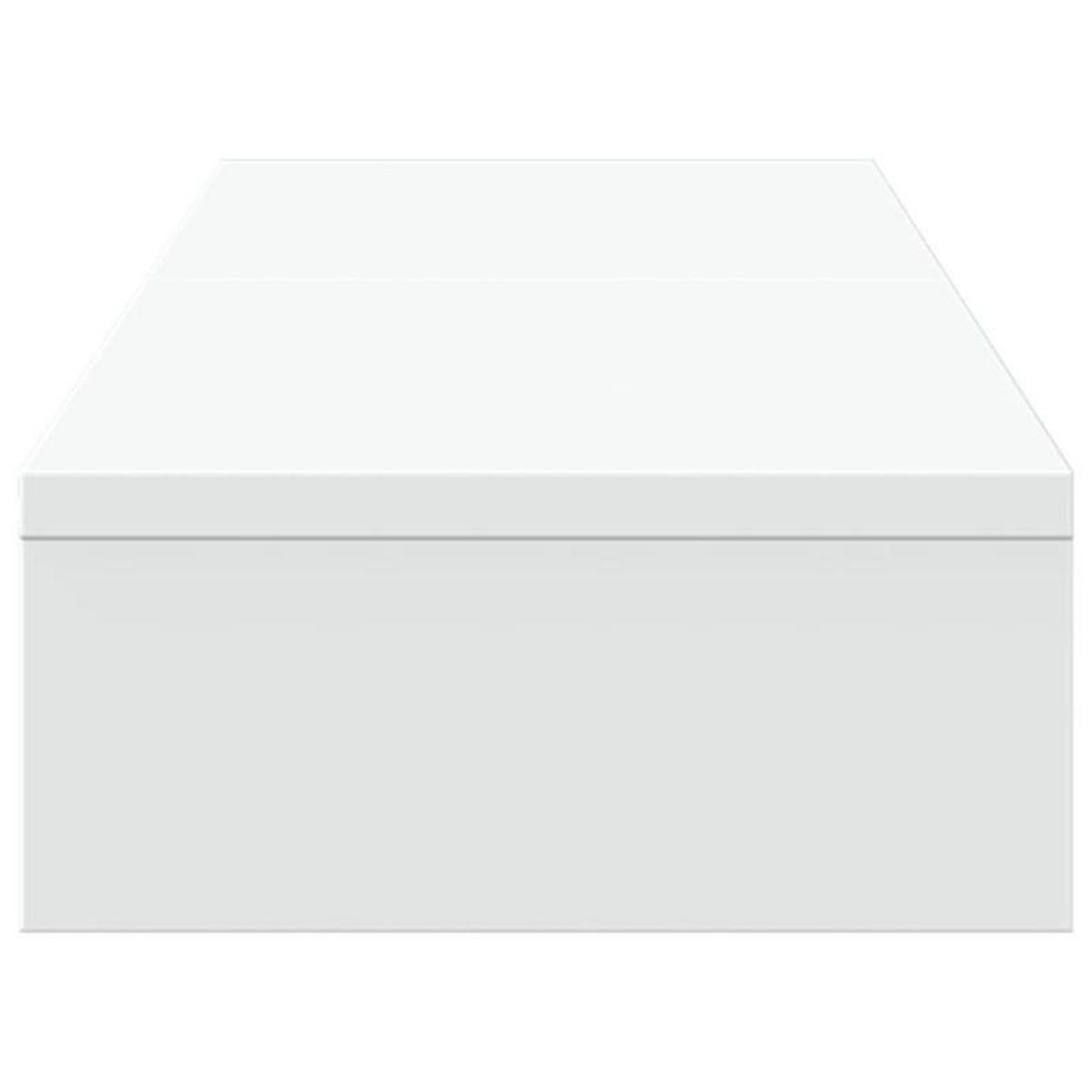 VIDAXL Support de moniteur élévateur réglable blanc bois d ingénierie