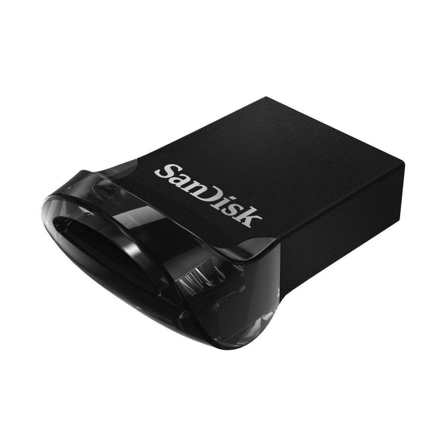 Clé USB 3.1 SanDisk Cruzer Ultra Fit 256 Go Noir et gris