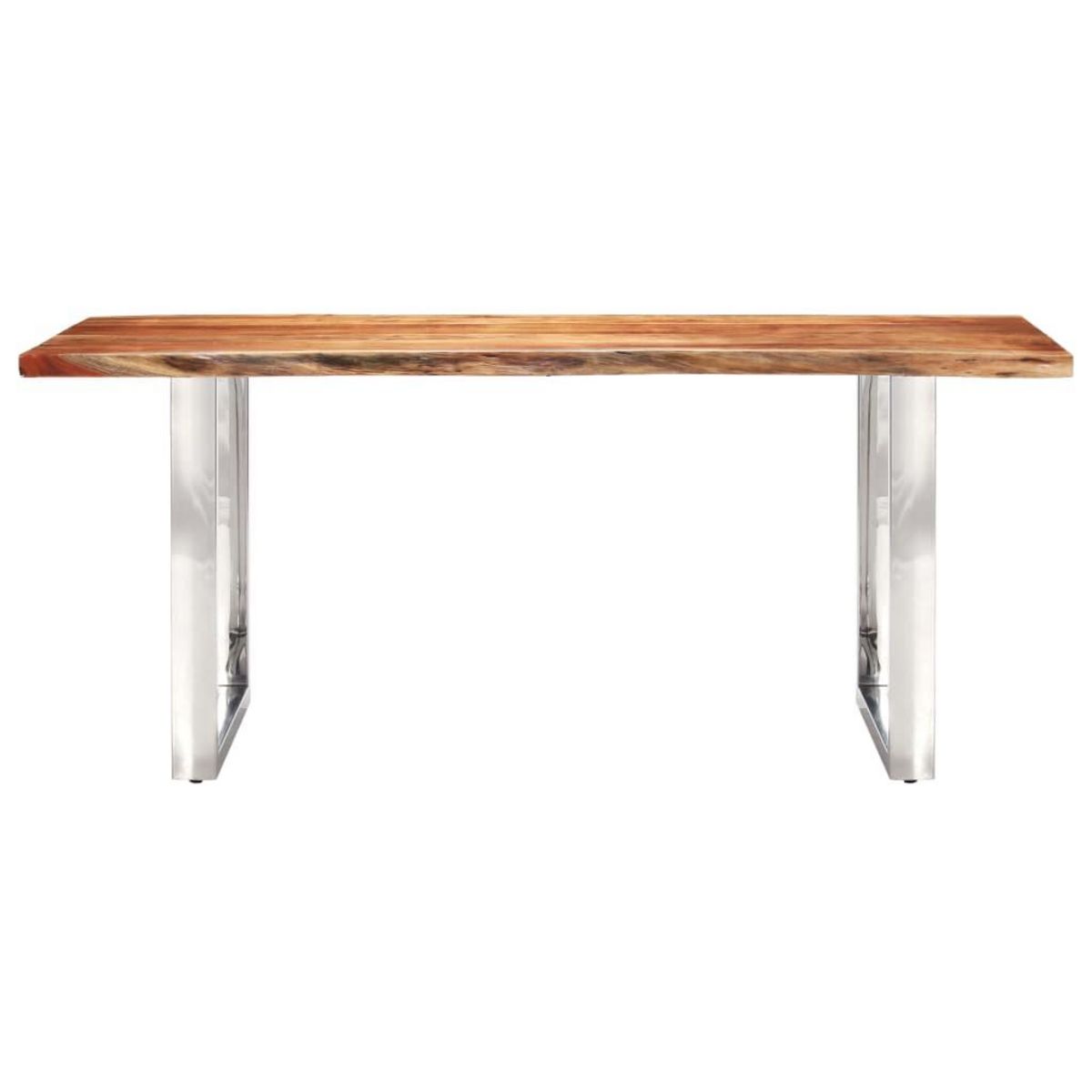 VIDAXL Table a dîner a live edge Bois d'acacia massif 200 cm 3,8 cm