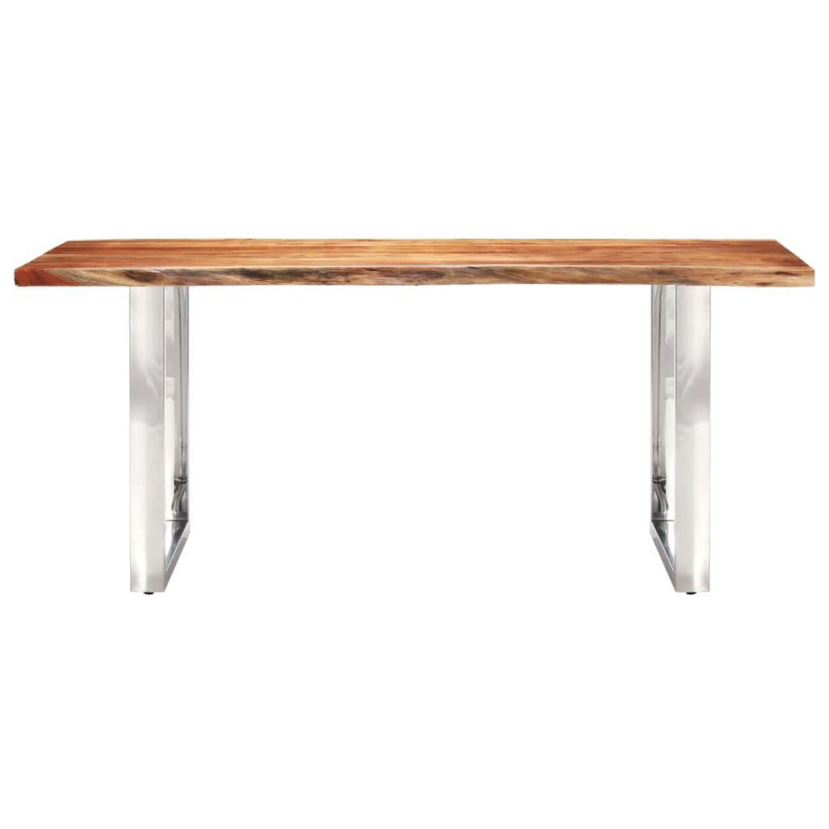 VIDAXL Table a dîner a live edge Bois d'acacia massif 200 cm 3,8 cm