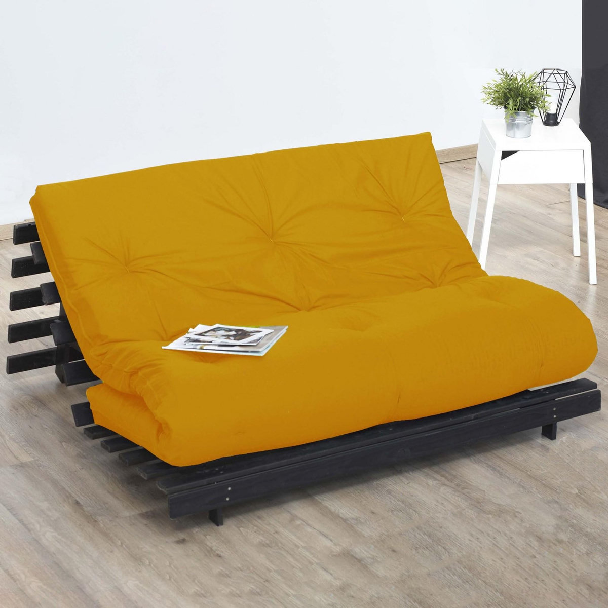 IDLITERIE Matelas futon coton et fibres recyclés, fabriqué en France