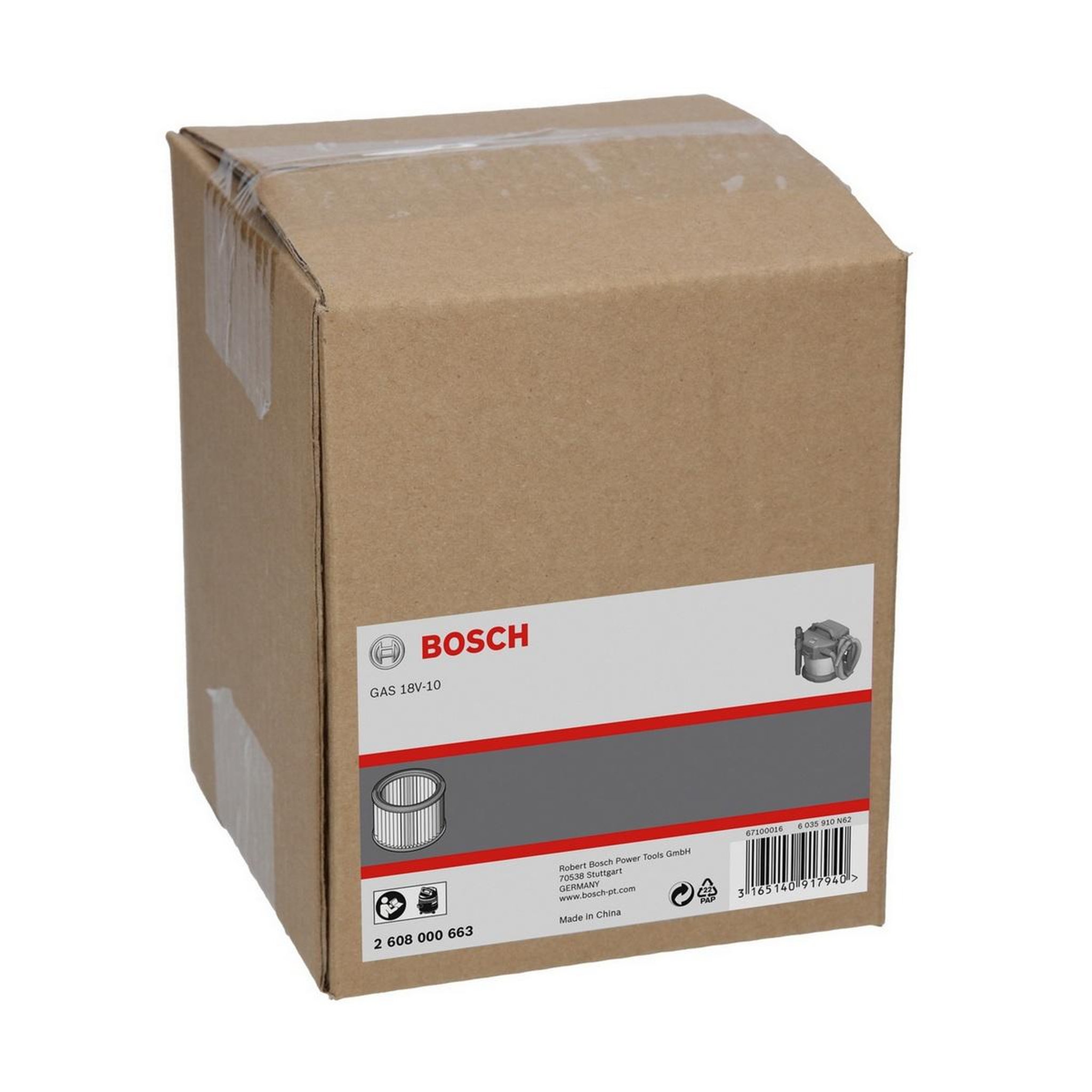 Voir la diapositive 2 : BOSCH Filtre à plis pour aspirateur - 2608000663