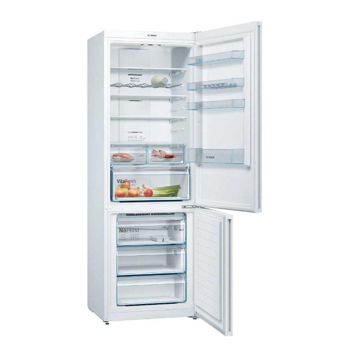 BOSCH Réfrigérateur combiné 70cm 438l nofrost - KGN49XWEA