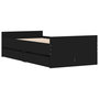 Voir la diapositive 3 : VIDAXL Cadre de lit sans matelas noir 75x190 cm