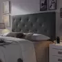 MARCKONFORT Tête de lit Rombo 150x60 cm Noir, rembourrée de Mousse