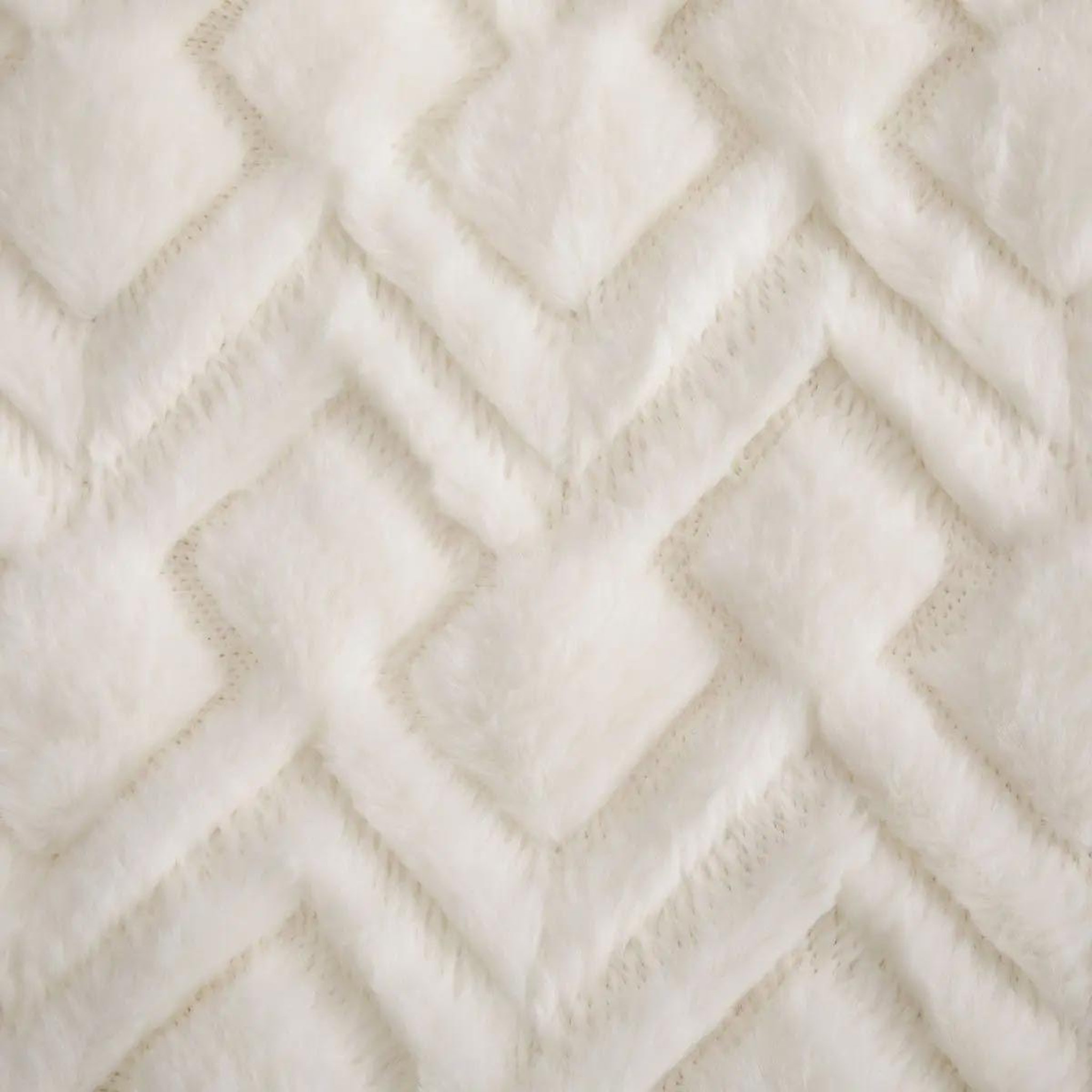 Voir la diapositive 3 : ATMOSPHERA Plaid imitation fourrure  mara  180x230cm blanc