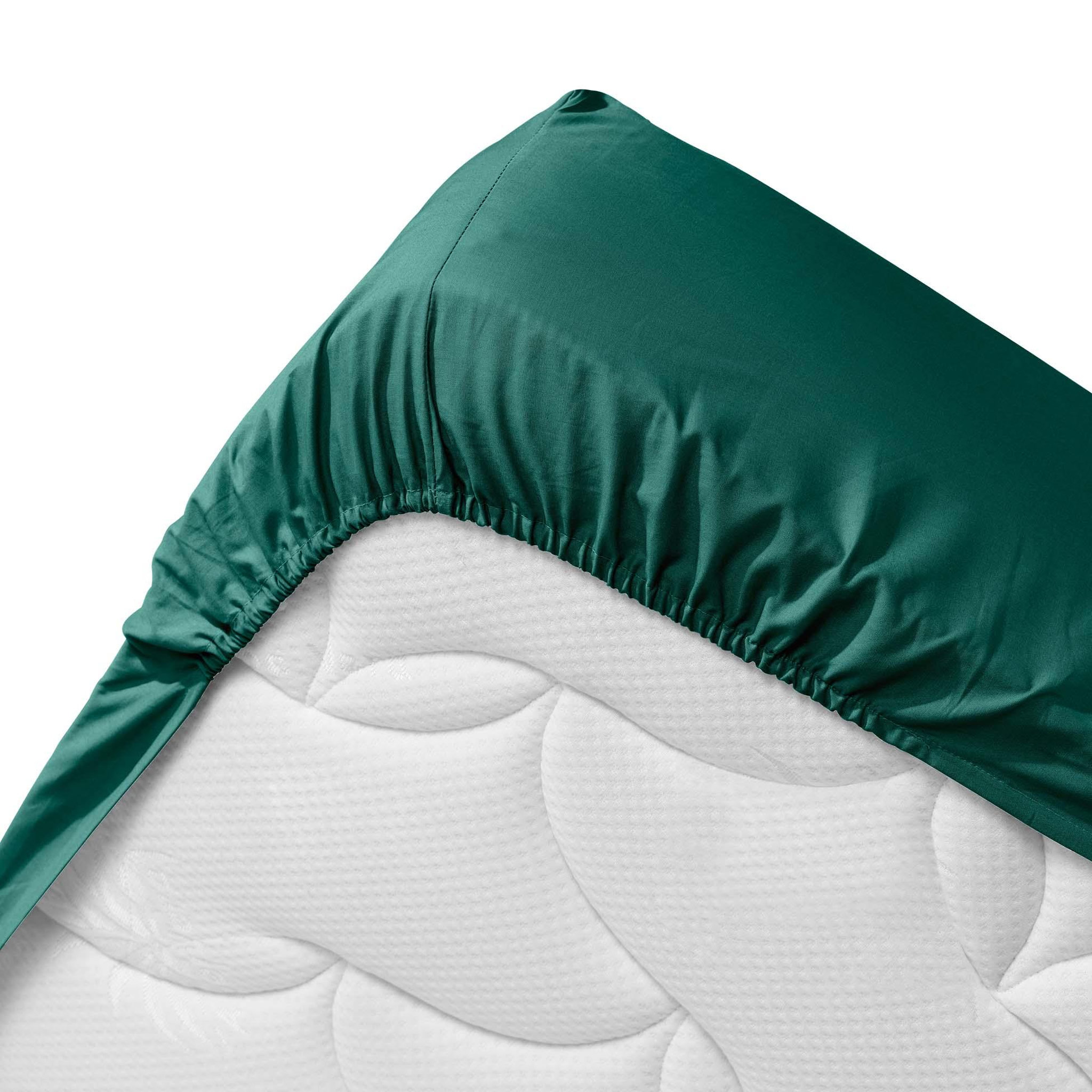 Voir la diapositive 3 : Eden Drap housse bioline emeraude design et moderne