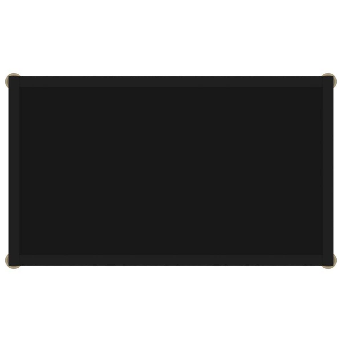 VIDAXL Table console Noir 60x35x75 cm Verre trempe