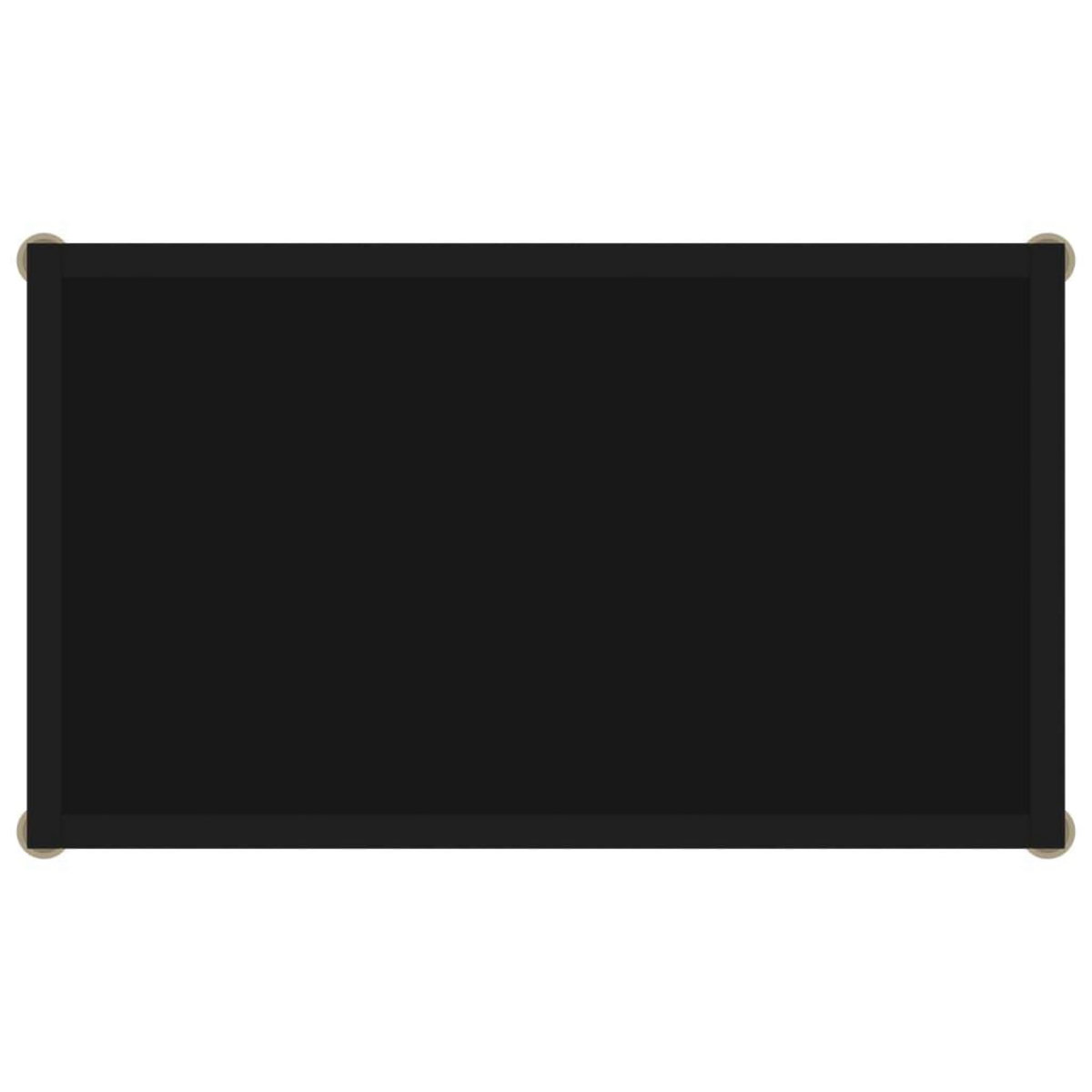 VIDAXL Table console Noir 60x35x75 cm Verre trempe