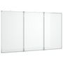 Voir la diapositive 2 : VIDAXL Tableau blanc magnétique pliable 150x80x1,7 cm aluminium