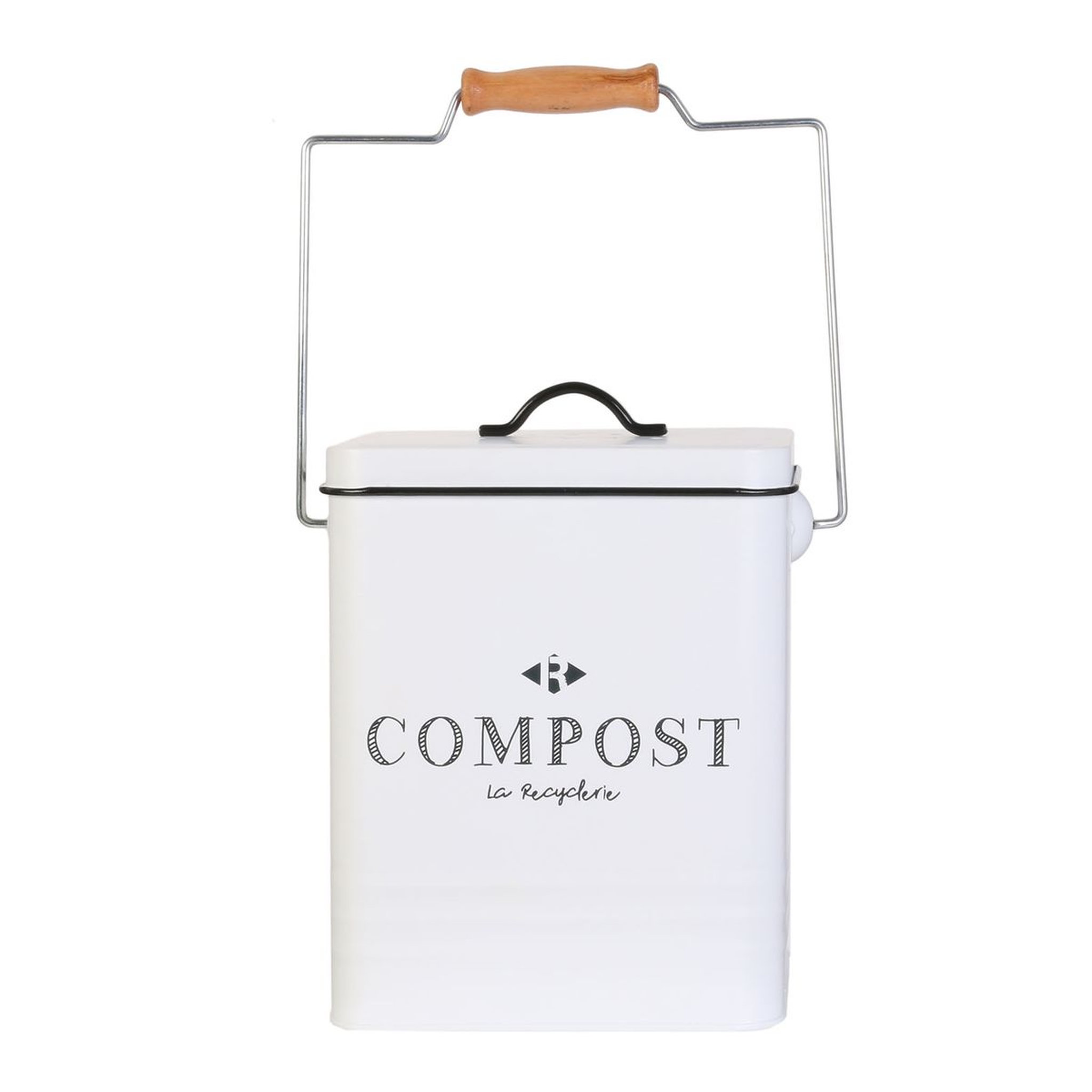 Voir la diapositive 5 :  Boite de compost 5 litres bois et acier inoxydable