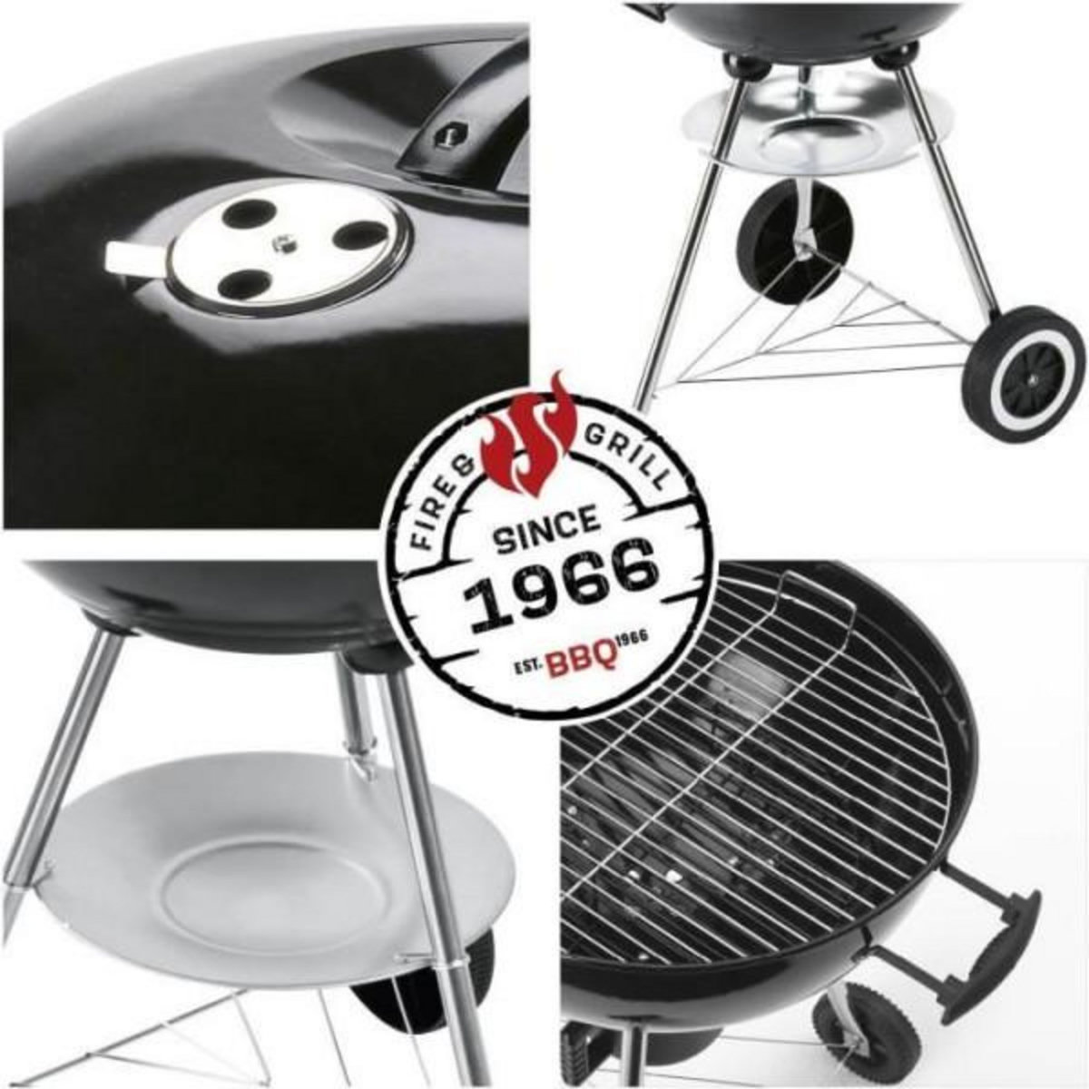 AAAAA Landmann barbecue boule 41 cm au charbon de bois