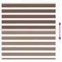 Voir la diapositive 5 : VIDAXL Store zebre marron 145x100cm largeur du tissu 140,9cm polyester