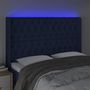 Voir la diapositive 4 : VIDAXL Tete de lit a LED Bleu 147x16x118/128 cm Tissu