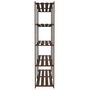 Voir la diapositive 4 : VIDAXL Support de rangement a 5 niveaux marron 170x38x170 cm bois pin