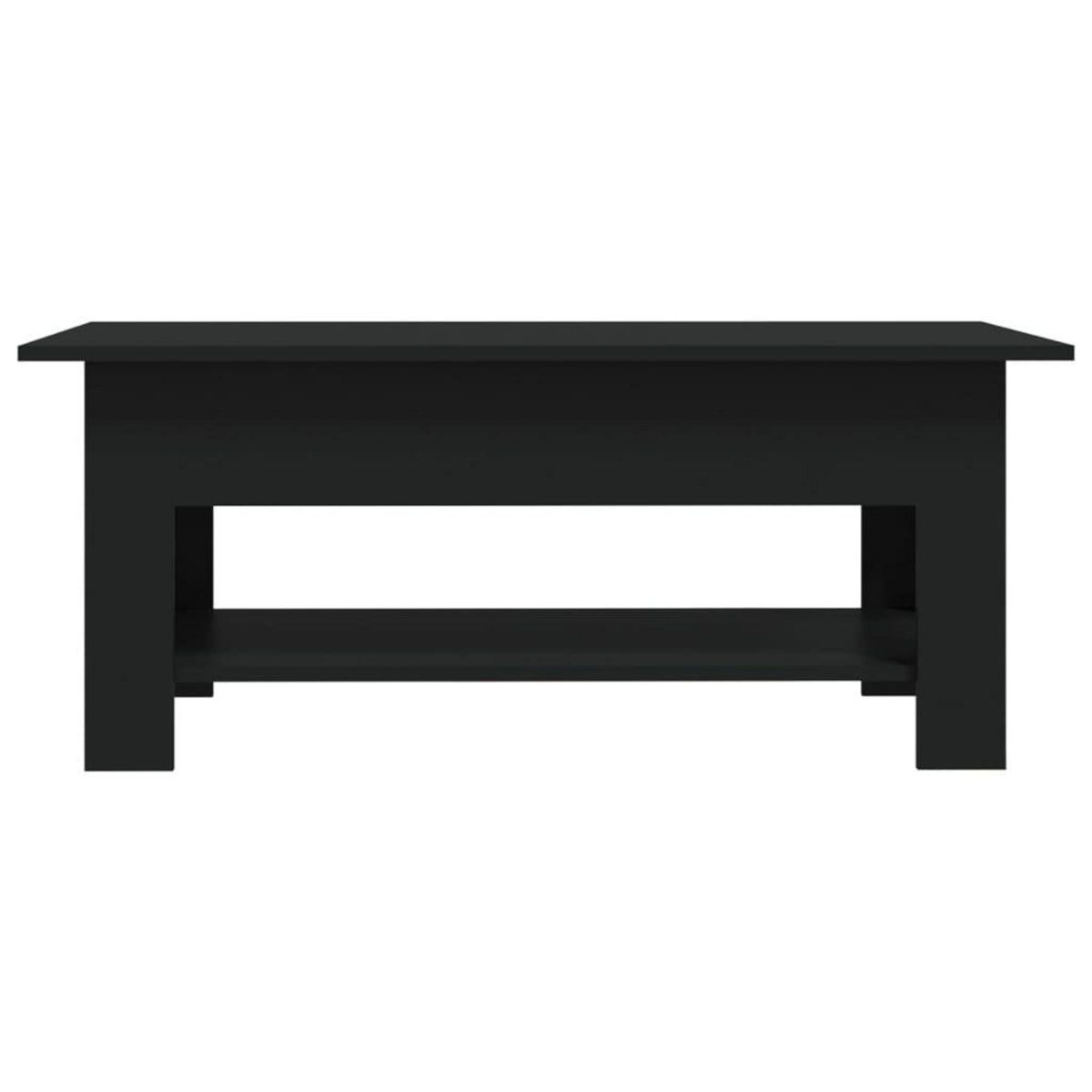 VIDAXL Table basse noir 102x55x42 cm bois d'ingenierie