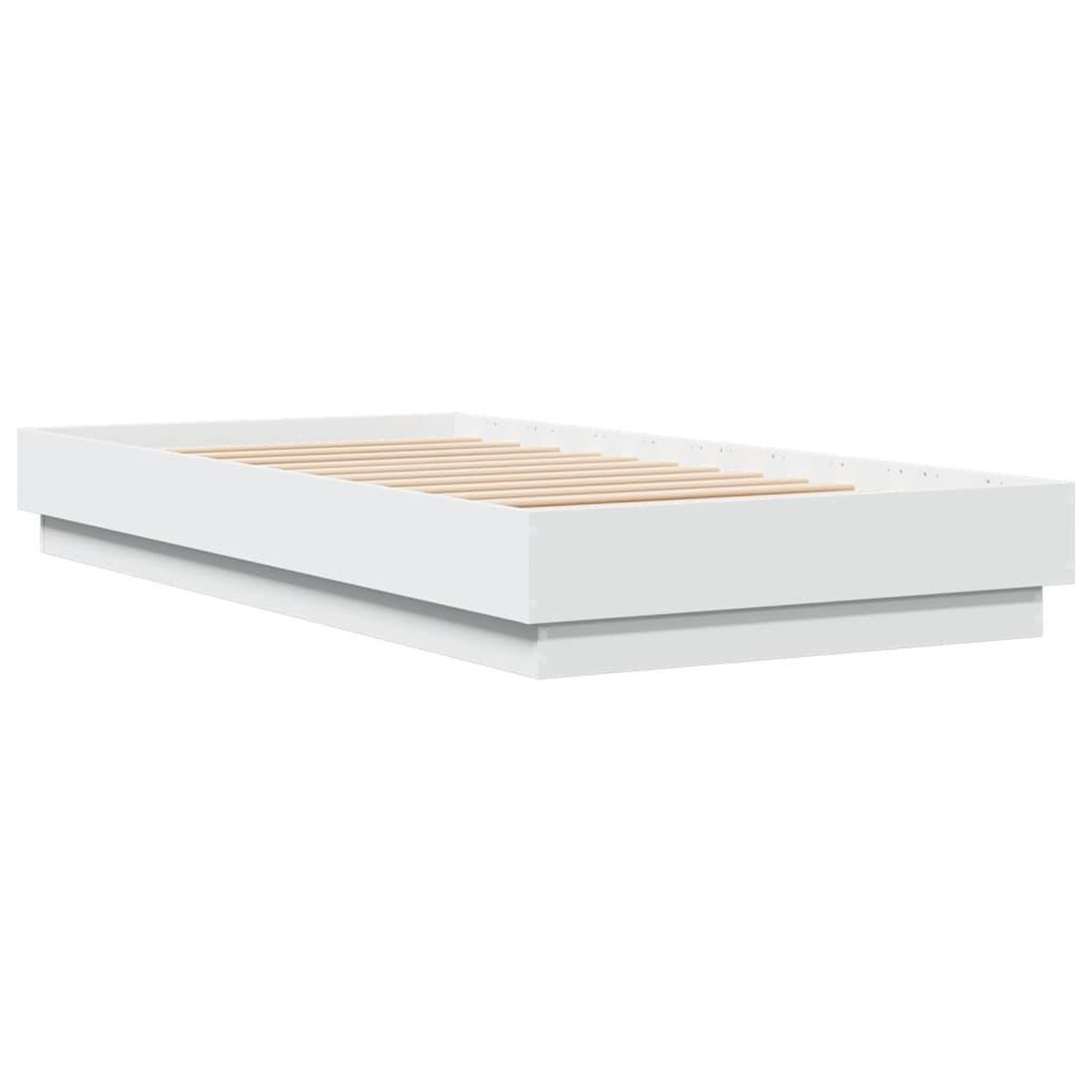 Voir la diapositive 3 : VIDAXL Cadre de lit sans matelas avec lumieres LED blanc 75x190 cm