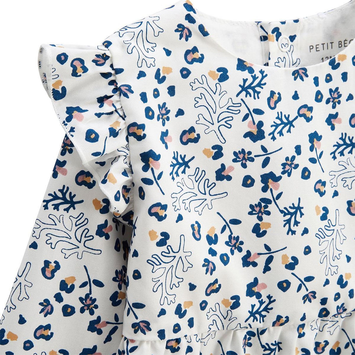 Petit Béguin Blouse enfant en popeline Céleste