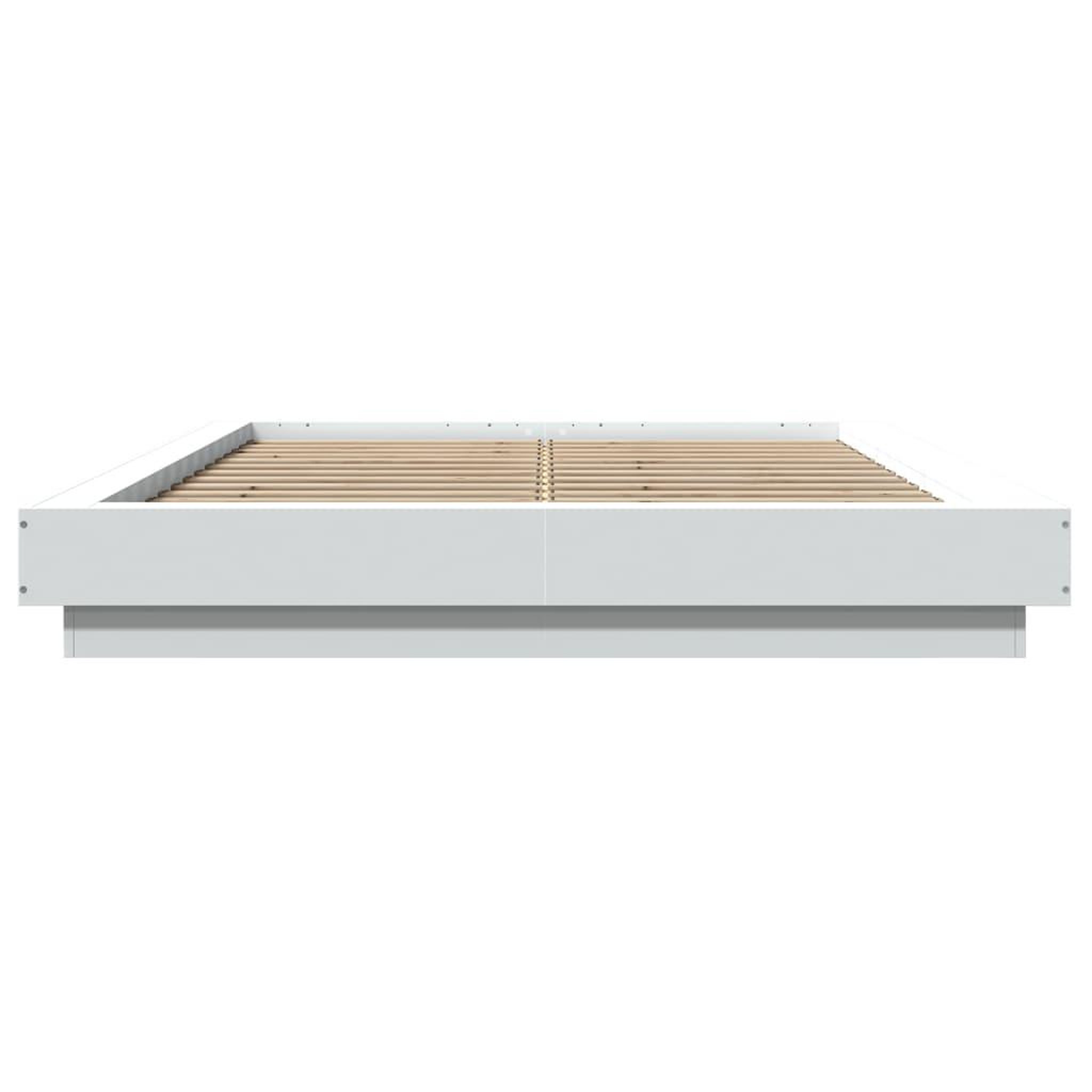 Voir la diapositive 4 : VIDAXL Cadre de lit sans matelas blanc 140x190 cm