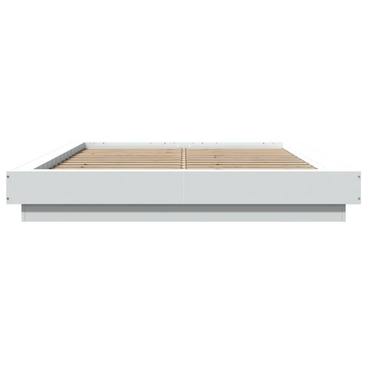 VIDAXL Cadre de lit sans matelas blanc 140x190 cm