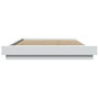 Voir la diapositive 4 : VIDAXL Cadre de lit sans matelas blanc 140x190 cm