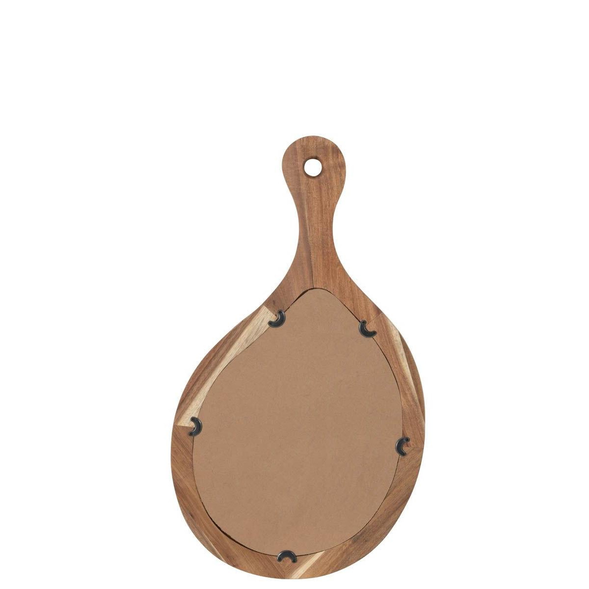 Voir la diapositive 2 : J-LINE Miroir Mural en Bois  Palette  63cm Naturel