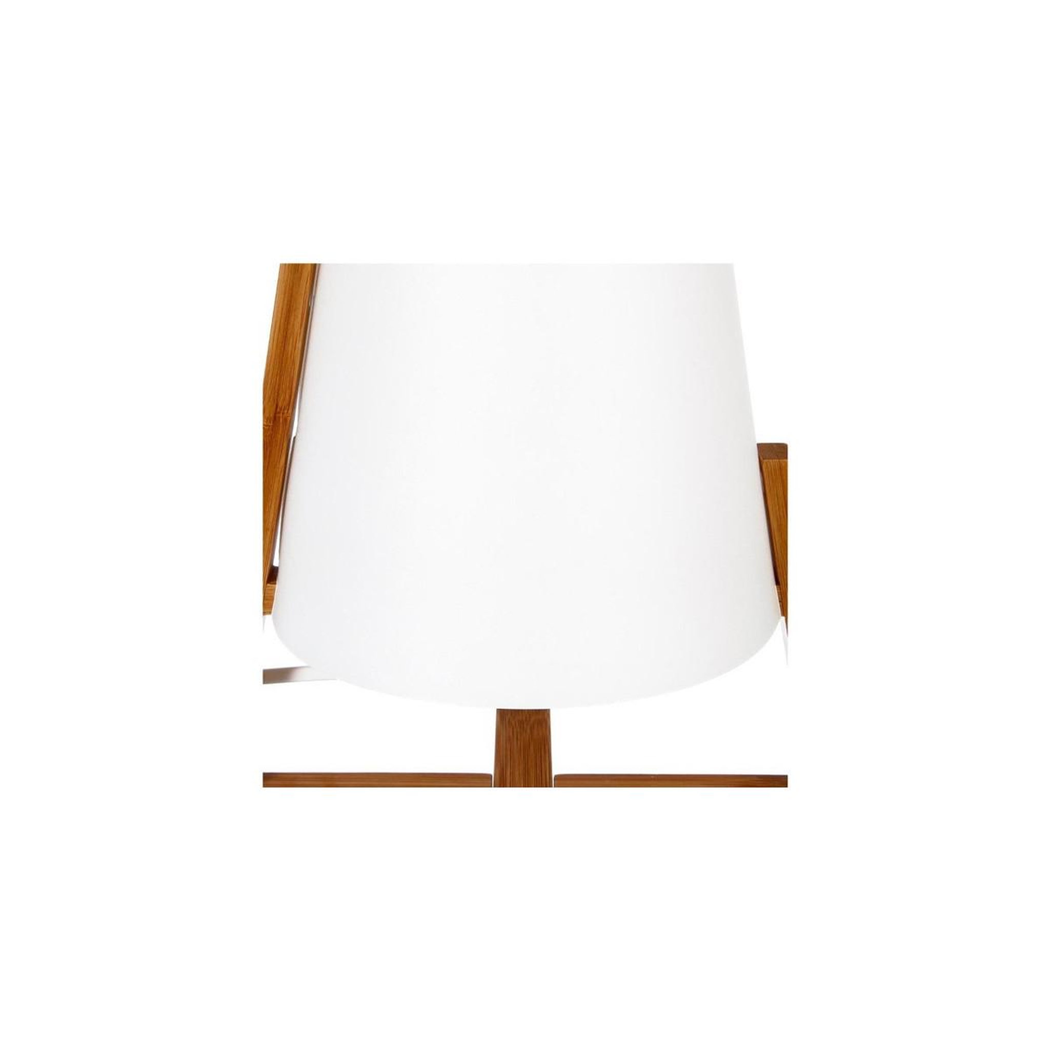 Voir la diapositive 2 : ATMOSPHERA Lampe à poser  bambou  32cm blanc