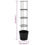 Voir la diapositive 6 : VIDAXL Jardiniere a tomate Anthracite Ø29,5x115 cm Polypropylene