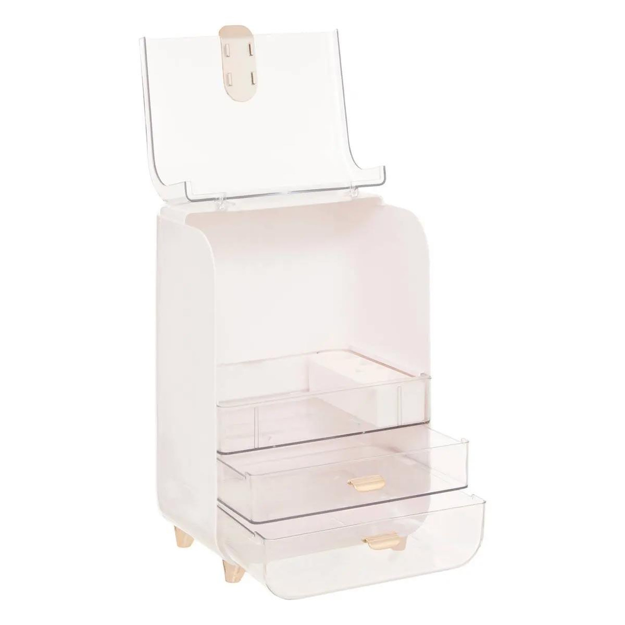 Voir la diapositive 2 : FIVE Organiseur 2 tiroirs  sara  35cm blanc