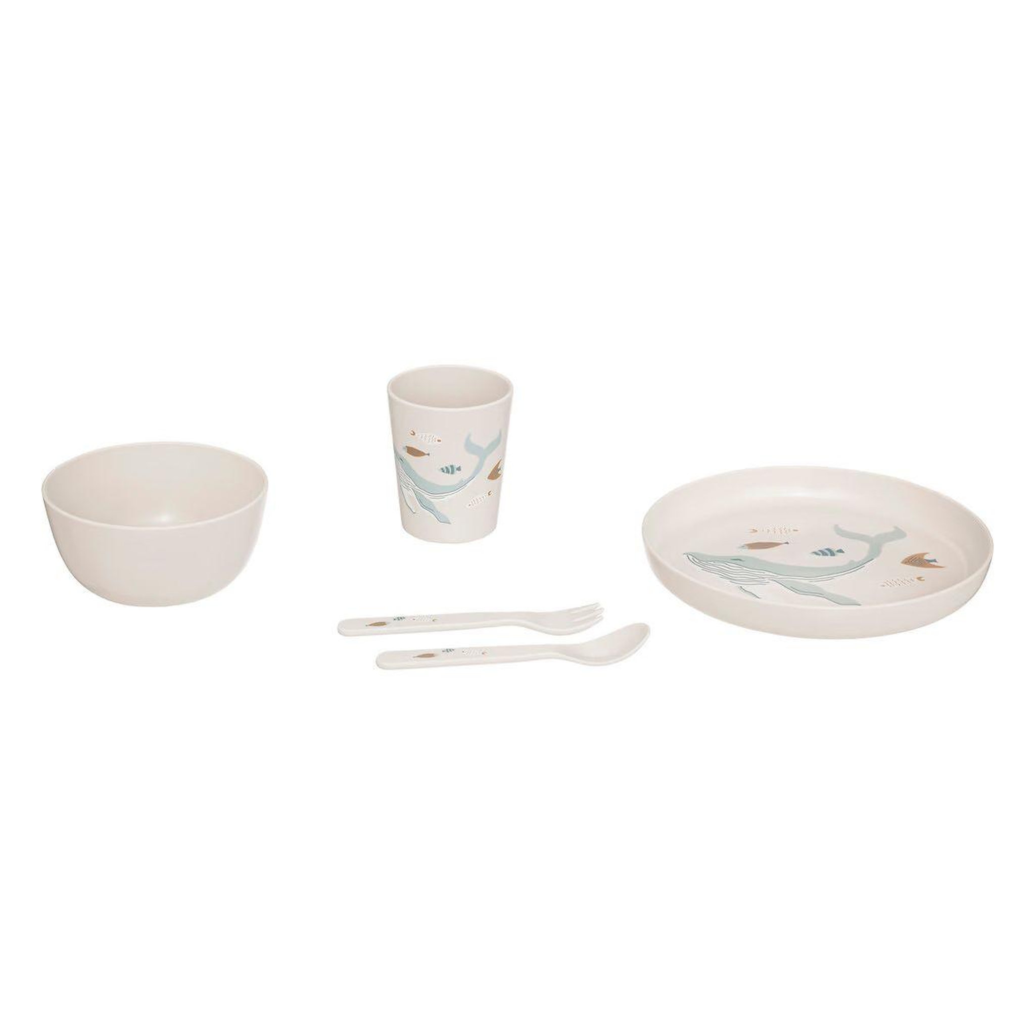 Atmosphera Kids Set repas 5 pièces bébé  seav  26cm blanc