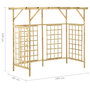 Voir la diapositive 6 : VIDAXL Pergola de jardin pour poubelles triples Bois de pin impregne