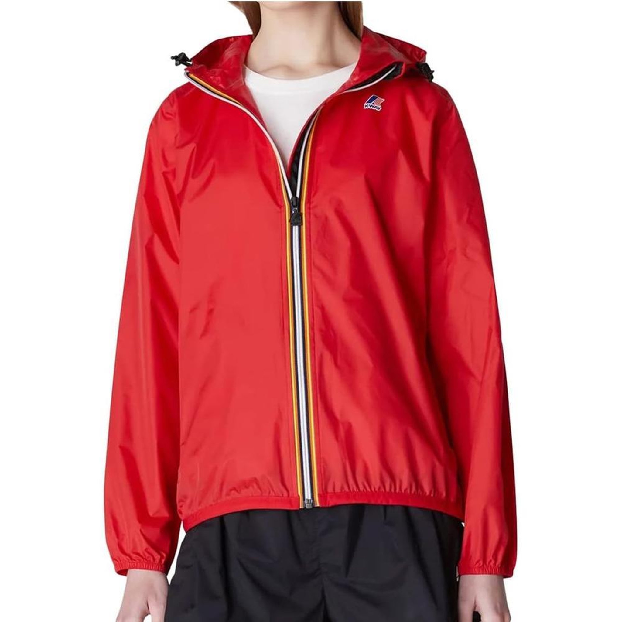 K-WAY Coupe Vent  Femme K WAY Le Vrai 3.0 Claudette. Coloris disponibles : Rouge