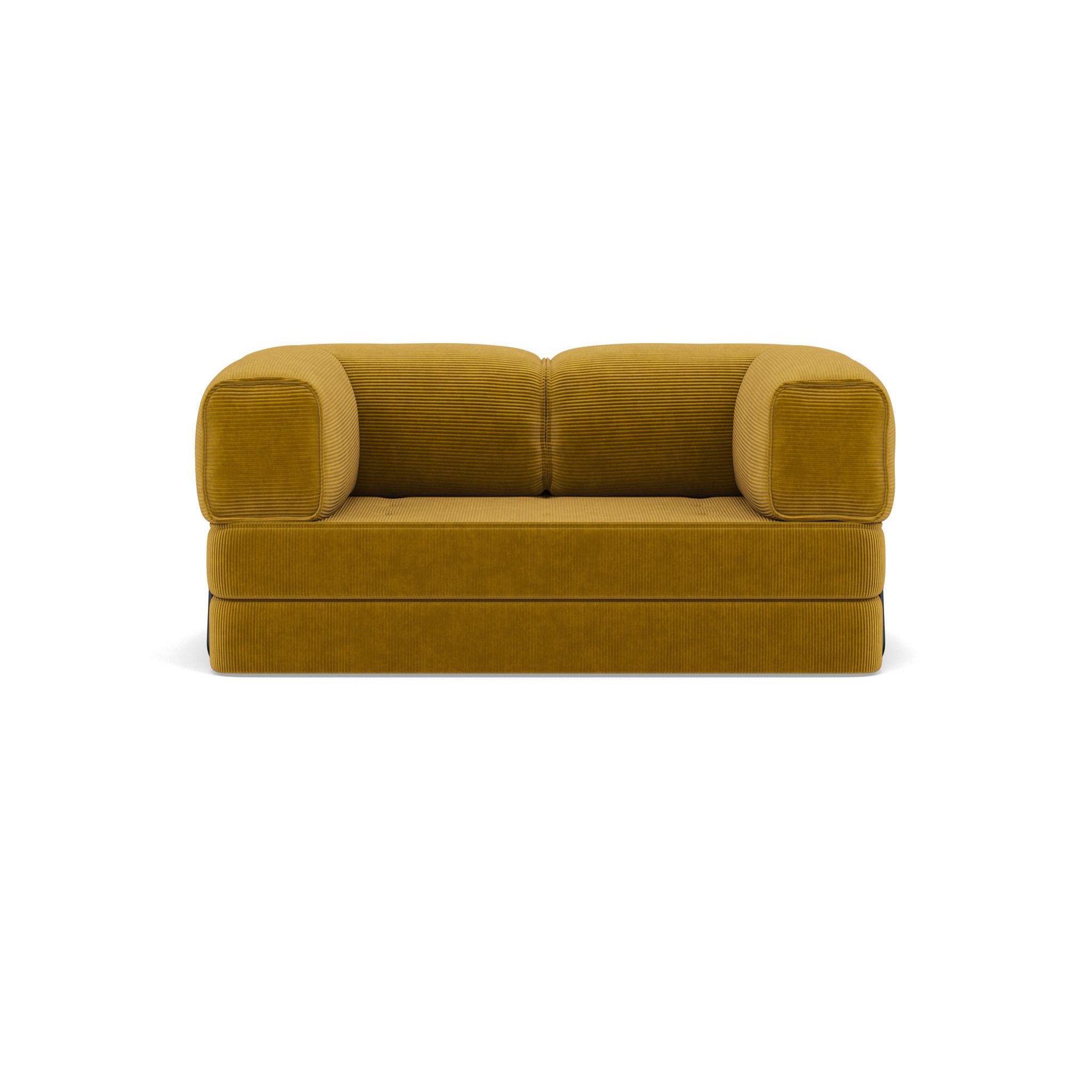 Voir la diapositive 1 : BEST MOBILIER Poppy - canapé 3 places convertible en velours côtelé