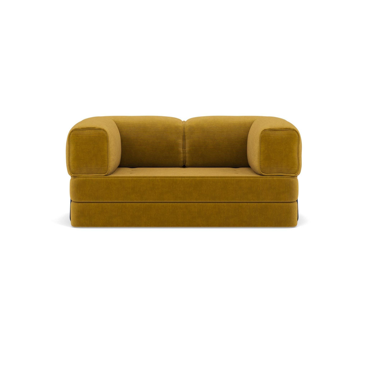 LISA DESIGN Poppy - canapé 3 places convertible en velours côtelé