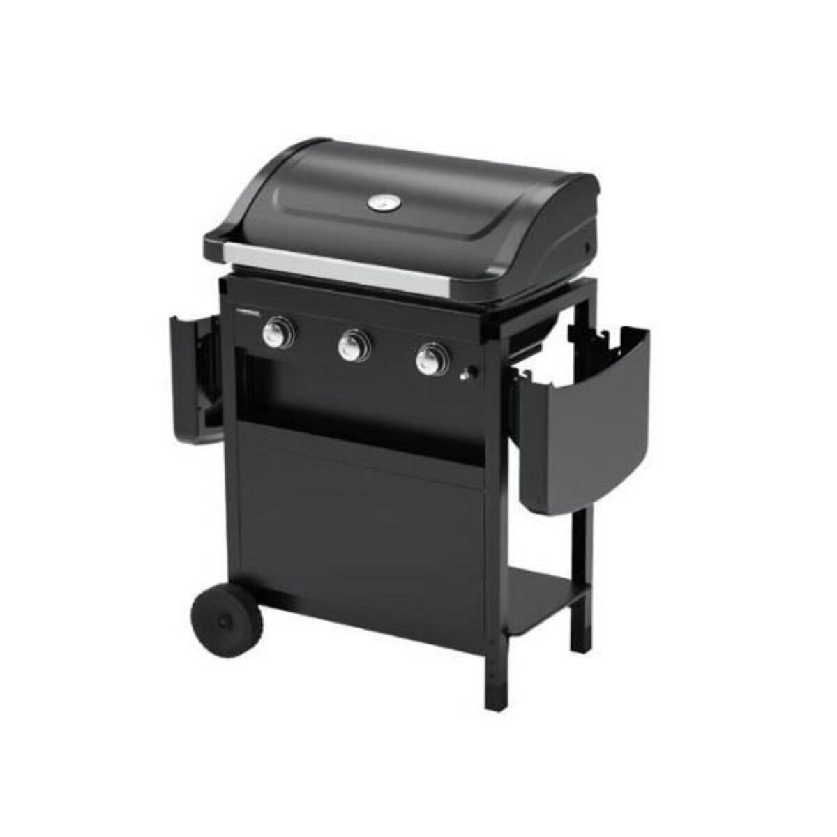 AAAAA CAMPING GAZ - Barbecue gaz CLASS 3L COMPACT 3 brûleurs en acier - Surface de cuisson 60x35 cm - L 124 x P 55 x H 109 cm