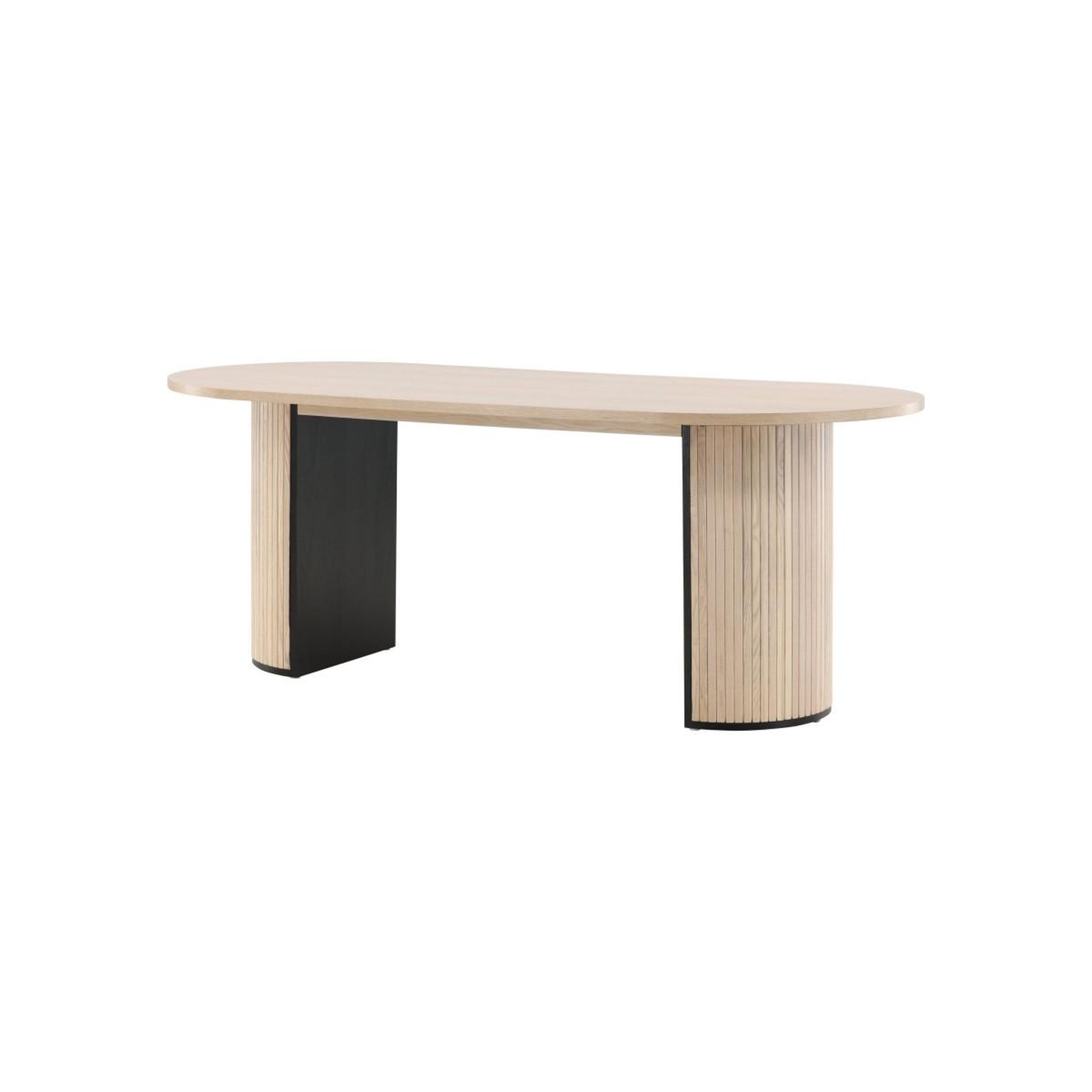 Voir la diapositive 5 : Paris Prix Table à manger ovale  bianca  200cm naturel