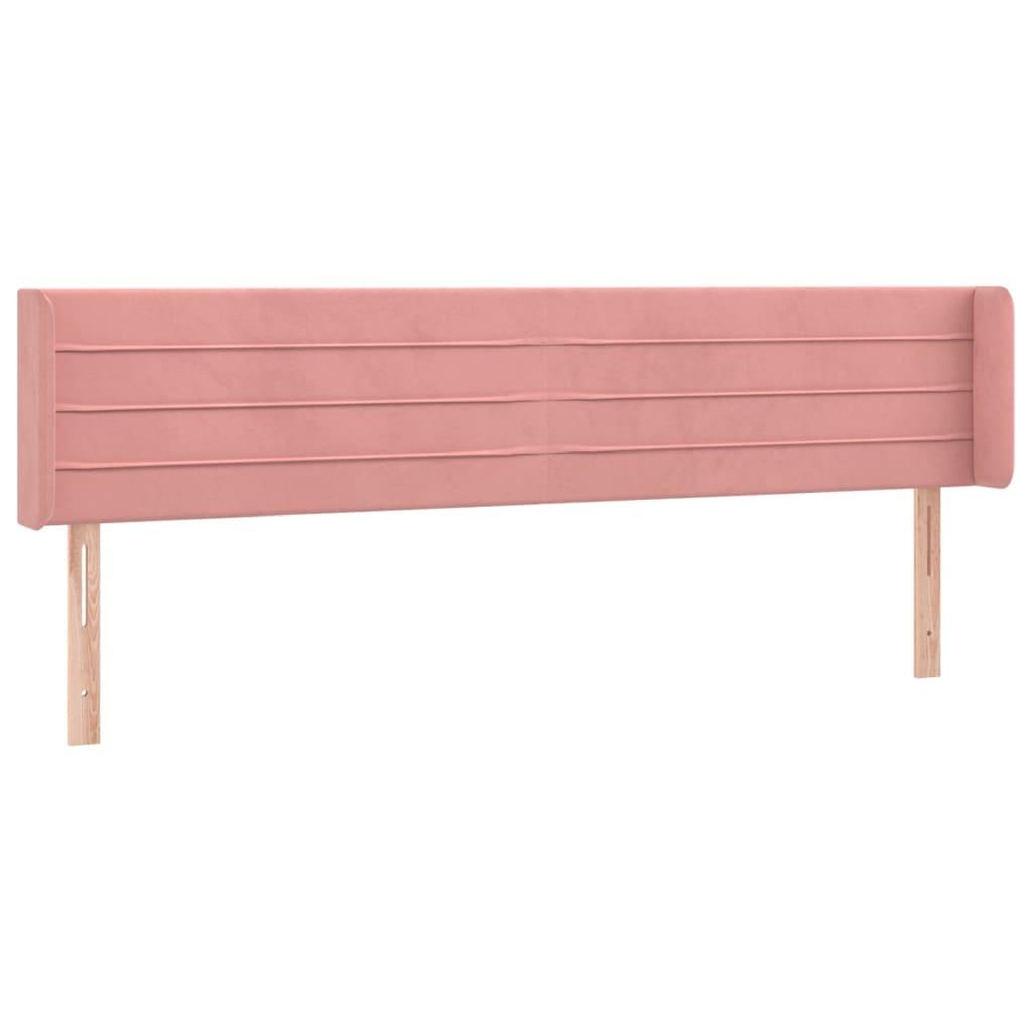 Voir la diapositive 2 : VIDAXL Tete de lit avec oreilles Rose 203x16x78/88 cm Velours