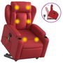 Voir la diapositive 2 : VIDAXL Fauteuil inclinable de massage Rouge Similicuir