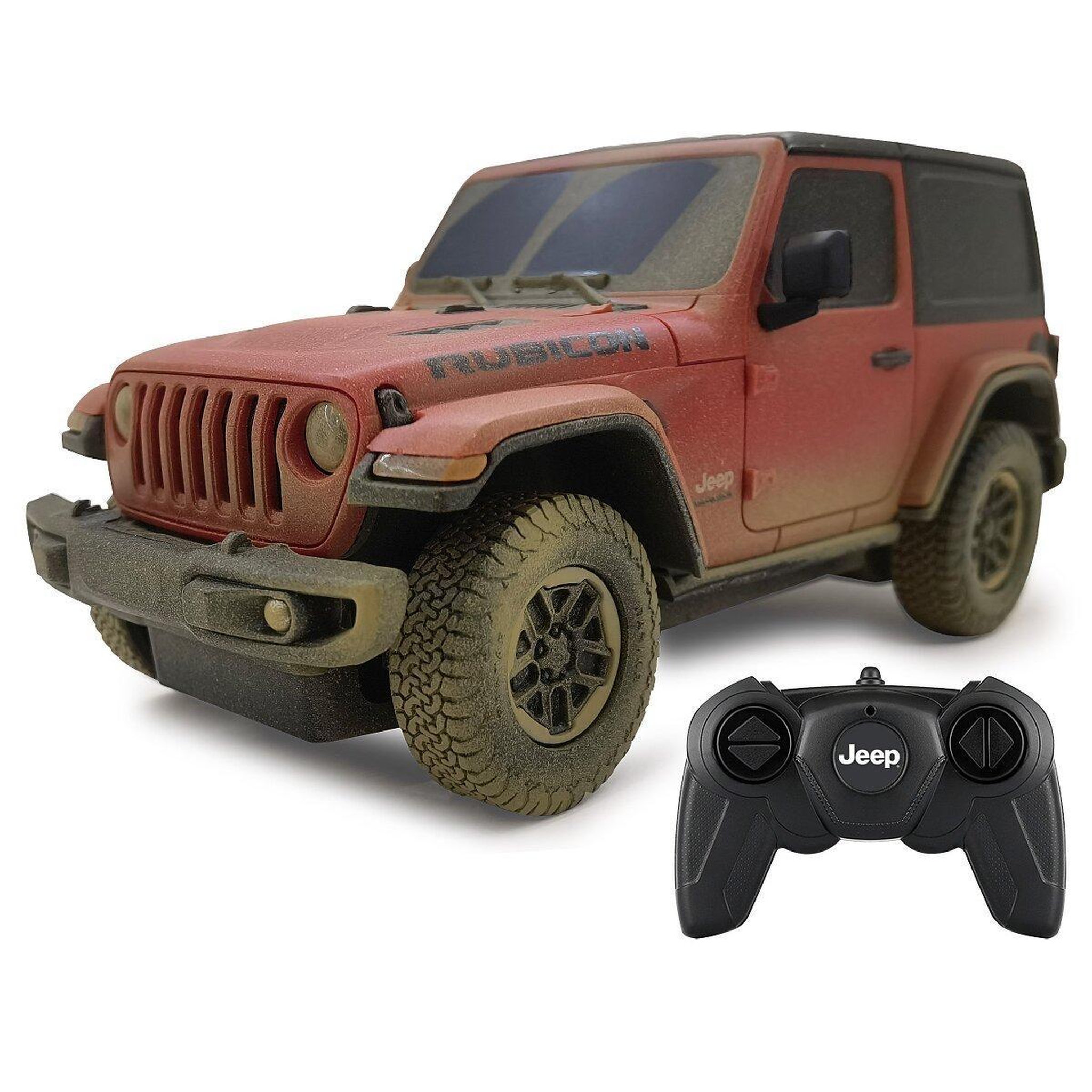 Voir la diapositive 4 : Jamara Voiture télécommandée jeep wrangler rubicon 1:24 muddy 2,4ghz
