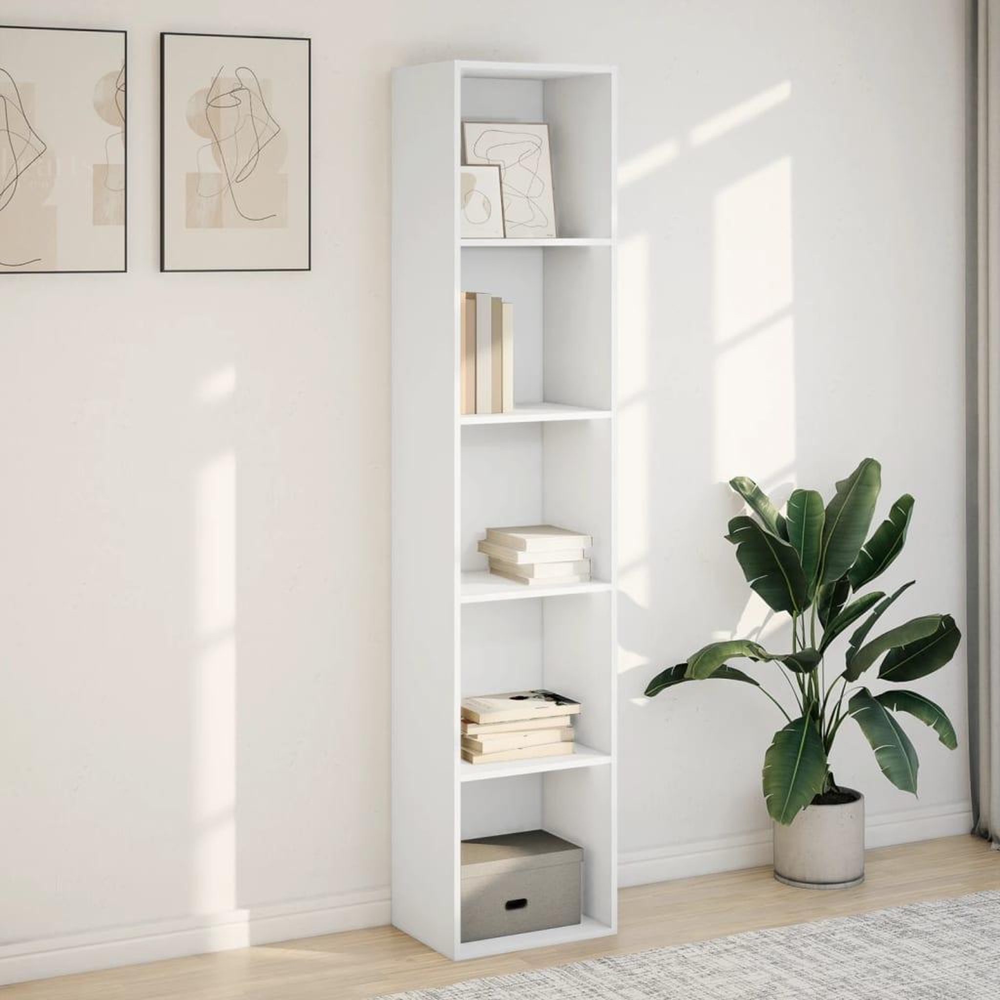 Voir la diapositive 3 : VIDAXL Bibliotheque blanc 40x30x189 cm bois d'ingenierie