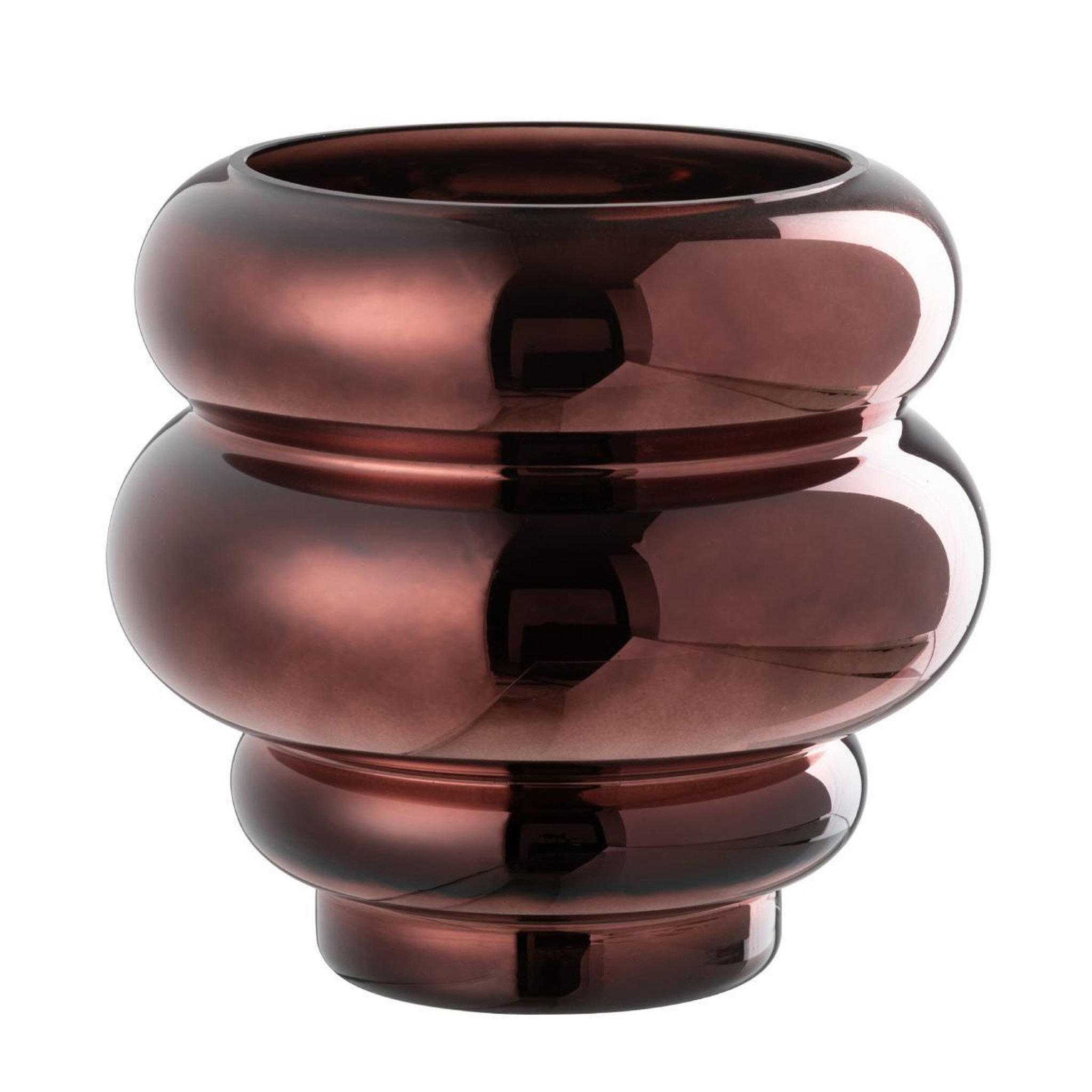 Voir la diapositive 2 : J-LINE Photophore Design  Cléa  20cm Prune
