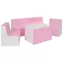  Ensemble de fauteuils chambre enfant blanc, rose (pastel)