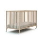 Voir la diapositive 3 : WEBABY Lit bébé cododo en bois avec roulettes 60 x 120 cm LIO