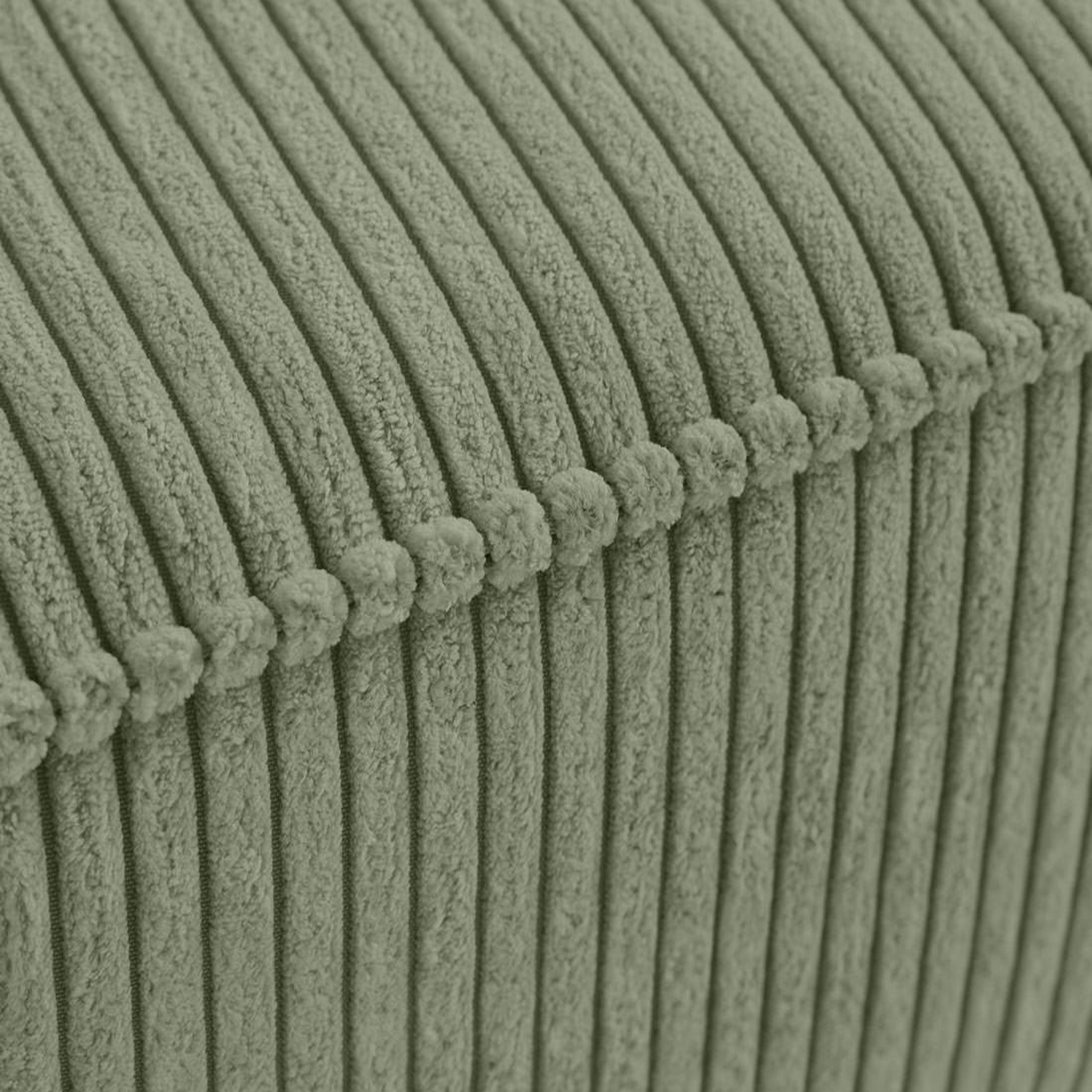 Voir la diapositive 5 : BEST MOBILIER Charlie - pouf - pieds hauts - en velours côtelé